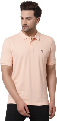 RED TAPE Solid Men Polo Neck Orange T-Shirt