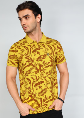 Spykar Solid Men Polo Neck Multicolor T-Shirt