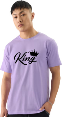 RARFASHIONATER Graphic Print Men Round Neck Yellow T-Shirt