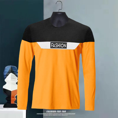 Try This Printed Men Round Neck Yellow T-Shirt