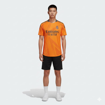 Smv Printed Men Round Neck Orange T-Shirt