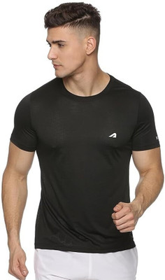 Boldfit Athleisure Solid Men Round Neck Black T-Shirt
