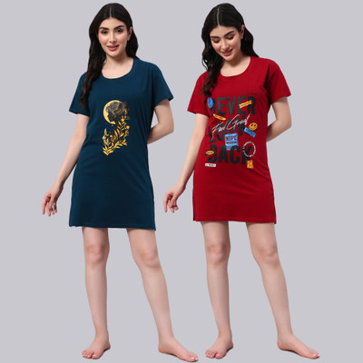 DECANTER Printed Women Round Neck Multicolor T-Shirt