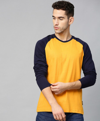 Roadster Colorblock Men Round Neck Multicolor T-Shirt