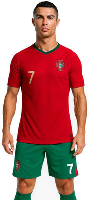 Sportiva Printed Men V Neck Red T-Shirt