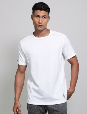 JOCKEY Self Design Men Round Neck White T-Shirt