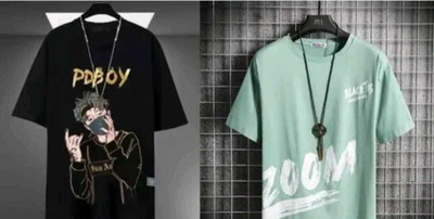 Magpy Printed Men Round Neck Multicolor T-Shirt