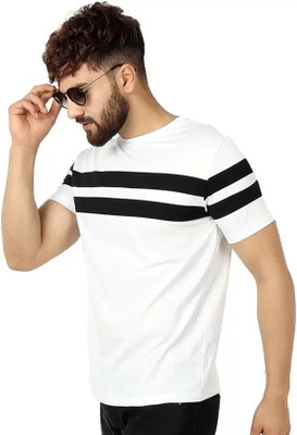 Oishee Printed Men Round Neck White T-Shirt
