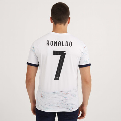 teky Printed Men Polo Neck White T-Shirt