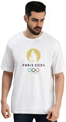 DeRaDA Graphic Print Men Round Neck White T-Shirt