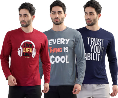 Garmin Graphic Print Men Round Neck Multicolor T-Shirt