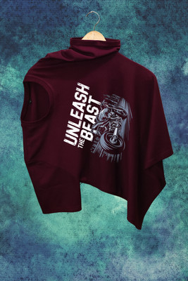 CammyleonStore Printed Men Round Neck Maroon T-Shirt