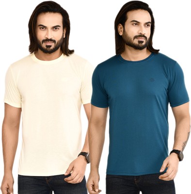 RAPL BHARAT Solid Men Round Neck Multicolor T-Shirt