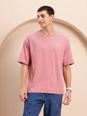 Mast & Harbour Printed Men Round Neck Red T-Shirt