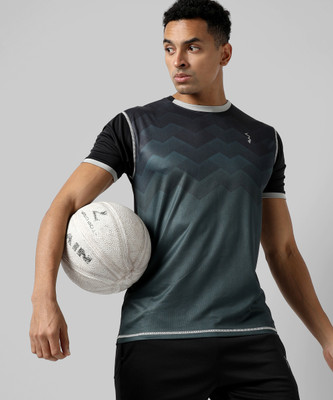 CAMPUS SUTRA Printed Men Round Neck Grey T-Shirt