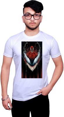 NITYANAND CREATIONS Printed Men Round Neck White T-Shirt