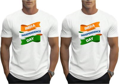 GPGARMENTSS Printed Men Round Neck White T-Shirt