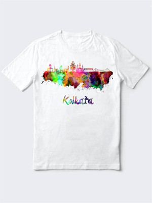 HamsaMART.com Typography Men Round Neck White T-Shirt
