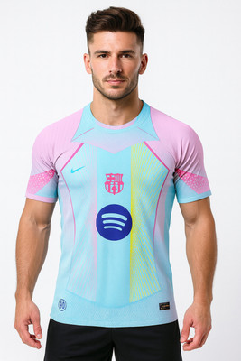 IZON Printed Men Round Neck Blue T-Shirt