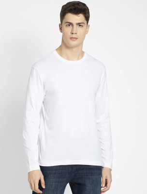 JOCKEY Solid Men Round Neck White T-Shirt