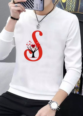 FASHNET FASHION Printed Men Round Neck White T-Shirt
