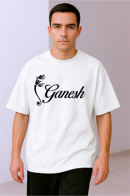 goodsign Typography Men Round Neck White T-Shirt