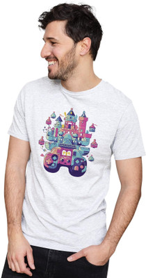 GPGARMENTSS Printed Men Round Neck White T-Shirt