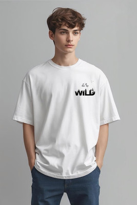 WALK THIS WAY Graphic Print Men Round Neck White T-Shirt