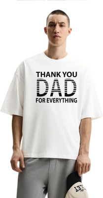 fashnobic Printed Men Round Neck White T-Shirt