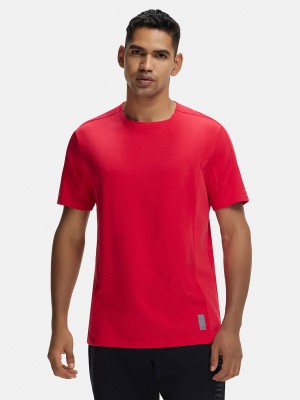 JOCKEY Solid Men Round Neck Red T-Shirt