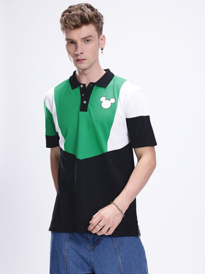 Kook N Keech Printed Men Round Neck Black T-Shirt