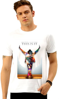 HamsaMART Solid Men Round Neck White T-Shirt