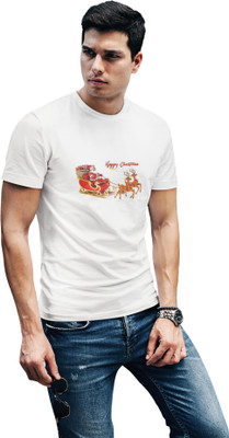 Sharnika Solid Men Round Neck White T-Shirt