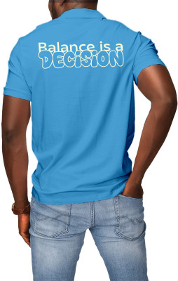 Fighterhero Printed Men Polo Neck Blue T-Shirt