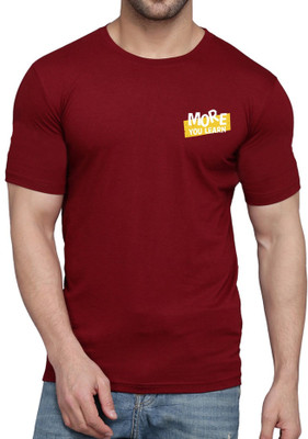 WOOSTRO Printed Men Round Neck White T-Shirt