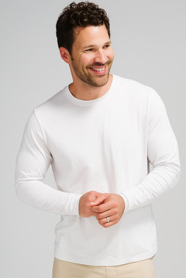 Inner Element Solid Men Round Neck White T-Shirt