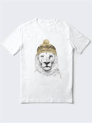 HamsaMART.com Printed Men Round Neck White T-Shirt