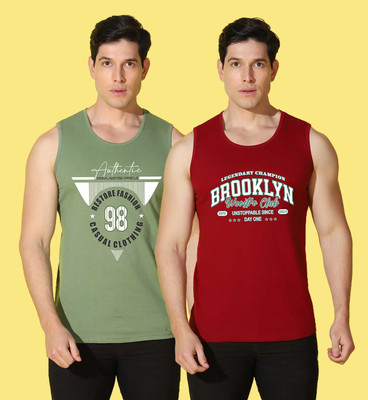 WOOSTRO Graphic Print Men Scoop Neck Multicolor T-Shirt