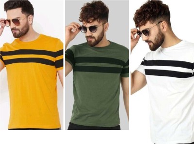 TEE TREE Printed Men Round Neck Multicolor T-Shirt