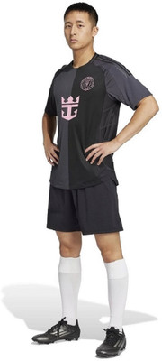 Thiva Printed Men Polo Neck Black T-Shirt