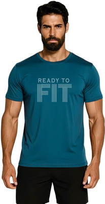 3colors Solid Men Round Neck Blue T-Shirt