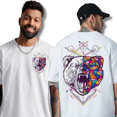 SDTRADERS Typography Men Round Neck White T-Shirt
