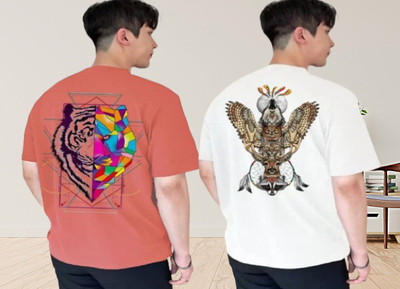 xpecto style Printed, Graphic Print Men Round Neck White T-Shirt