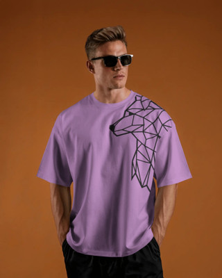 silver moon clothing Printed Men Round Neck Multicolor T-Shirt