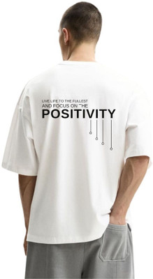 fashnobic Printed Men Round Neck White T-Shirt