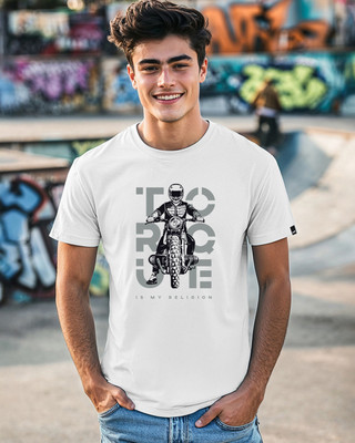 BEWAKOOF Printed Men Round Neck White T-Shirt