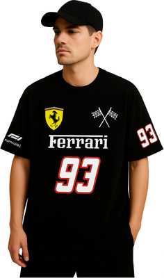 goodsign Printed Men Round Neck Black T-Shirt