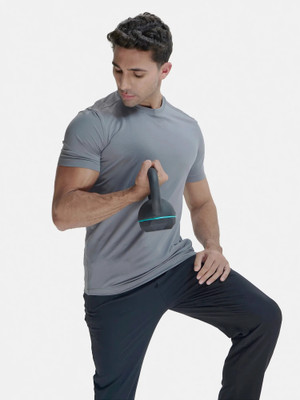 JOCKEY Solid Men Round Neck Grey T-Shirt