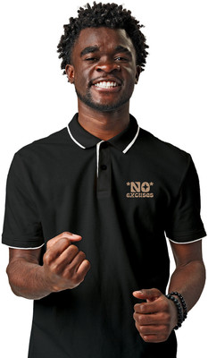 Fighterhero Printed Men Polo Neck Grey T-Shirt