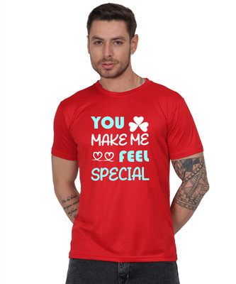 Kritiken Solid Men Round Neck Reversible Red T-Shirt